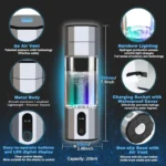 BPA Free Portable Intelligent 10000PPB Hydrogen USB Water Generator Bottle Machine for Office Home Travel - Image 4