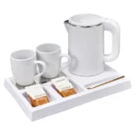 Hotel Electric Kettle Tray Set Home Appliances Electric Tea Kettle Set 0.6 L Electric Tea Kettle Set With Tray
