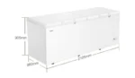518L/629L/719L Commercial Large Deep Freezer Hot Selling Cheap Freezer Home Garage Fish Meat Open Top Cold Store - Image 2