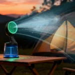Portable Outdoor Hotel Household Water Mist Fan Energy Efficient Oscillating Rechargeable DC 12V Floor Standing Small Appliance